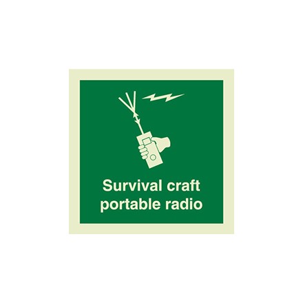 334113 IMO symbol, survival craft portable radio