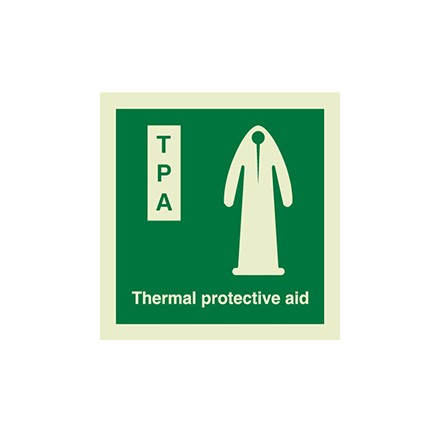 334125 IMO symbol, thermal protective aid