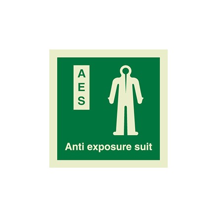 IMO symbol, anti-exposure suit