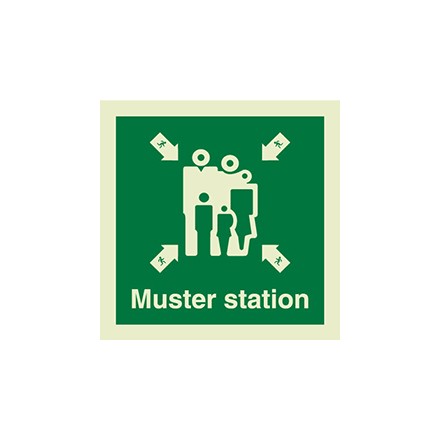 IMO symbol, muster station