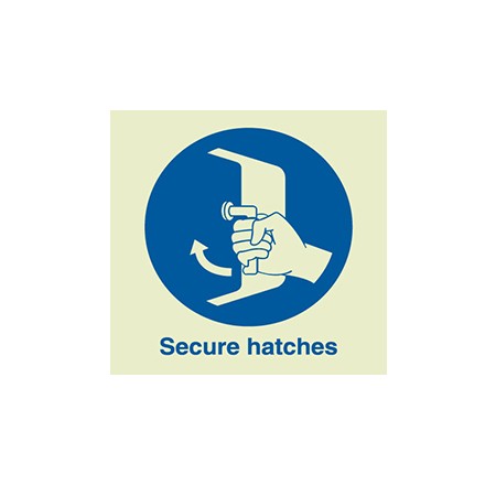 IMO symbol, secure hatches