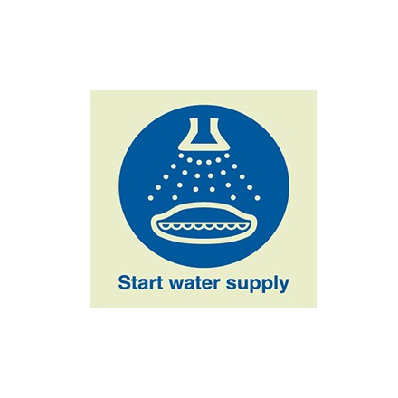 335107 IMO symbol, start water supply