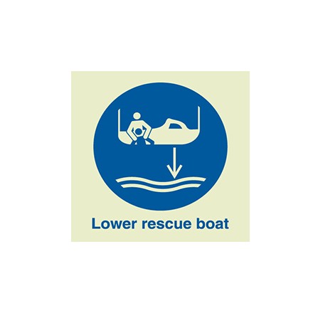 IMO symbol, lower rescue boat