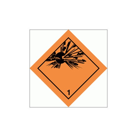 332203 Hazard labeling symbol, Class 1