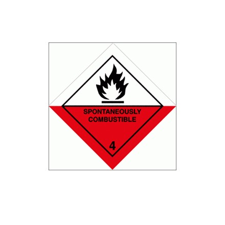 332211 Hazard labeling symbol, Class 4
