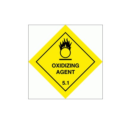 332213 Hazard labeling symbol, Class 5