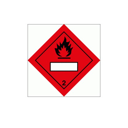 332231 Hazard labeling symbol, Class 2.1