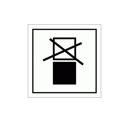 332292 Hazard labeling symbol, IBC not capable of stacked