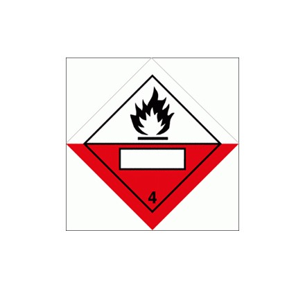 332236 Hazard labeling symbol, Class 4.2