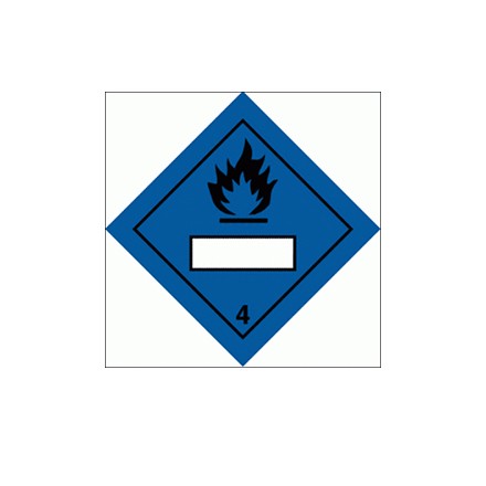 332237 Hazard labeling symbol, Class 4.3