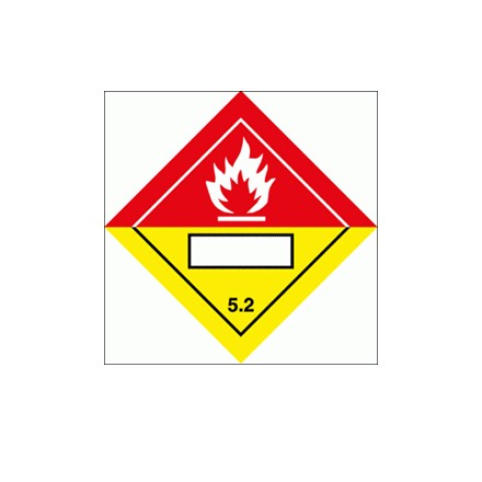 332278 Hazard labeling symbol, Class 5.2