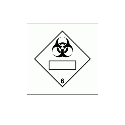 332241 Hazard labeling symbol, Class 6.2