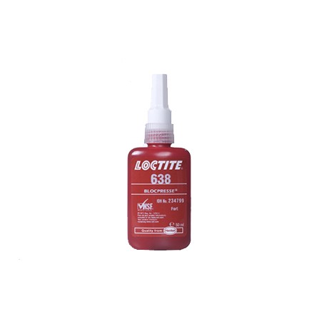 812828 RETAINING COMPOUND LOCTITE 638, HISTRENGTH TO 0.25MM GAP 50ML