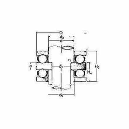 773761-773777 BALL BEARING DOUBLE THRUST, WITH FLAT SEAT