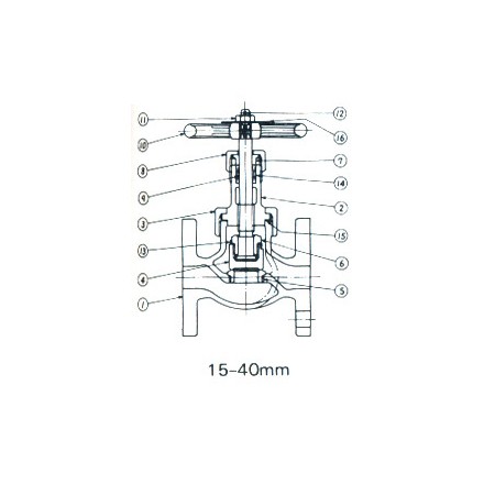 750301-750305 GLOBE VALVE MALLEABLE-IRON, FLANGED-END EX-F7321 5KG