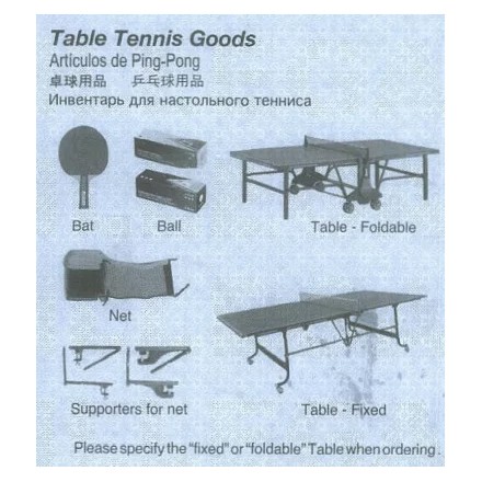 110141/110143/110144/110145 Table tennis goods
