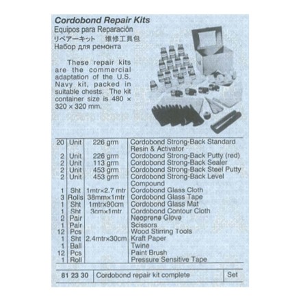 812330 CORDOBOND REPAIR KIT COMPLETE