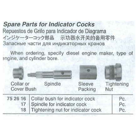 752616-752618 Spare Parts for Indicator Cocks