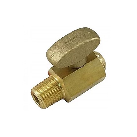 752051-752055 PEE COCK WITH TEE HANDLE BRASS, STRAIGHT NOSE