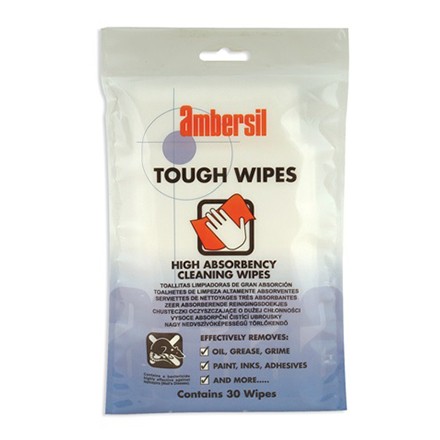 550283 WIPE HAND CLEANING TOUGH WIPES, 30'S/PKT
