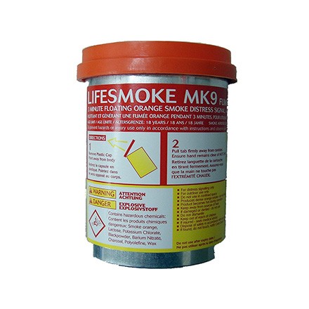 330331 BUOYANT SMOKE SIGNAL LIFESMOKE, MK9 PAINSWESSEX SOLAS/MED