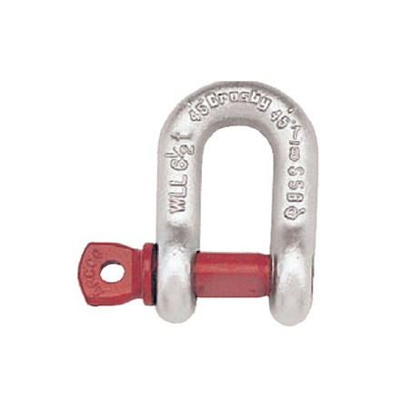 234116-234160 SHACKLE STRAIGHT FORGED CROSBY, SCREW PIN S-210 BLACK