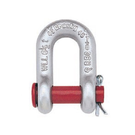 234131-234195 SHACKLE STRAIGHT FORGED CROSBY, ROUND PIN G-215 GALV