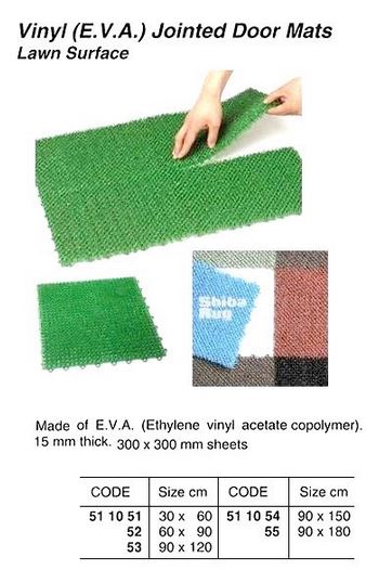 511051-511055 MAT VINYL LAWN JOINTED, E.V.A. 