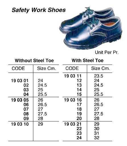 190301-190329 SHOES WORKING W/OUT STEEL TOE
