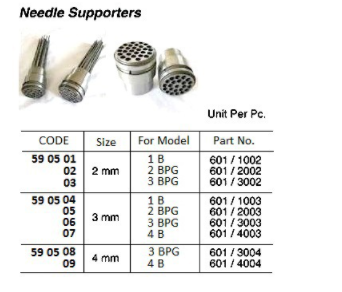 590501-590509 NEEDLE SUPPORTER FOR NEEDLE SCALER
