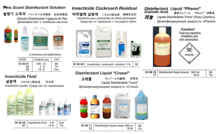 550601-550603 PINE SCENT DISINFECTANT SOLUTION