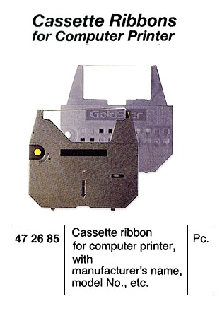 472685 CASSETTE RIBBON FOR COMPUTER PRINTER