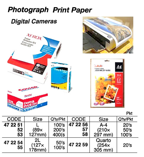 472251-472259 PAPER PHOTOGRAPHY PRINT GLOSS
