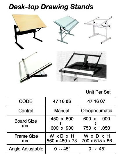 471606-471607 DRAWING STAND DESK-TOP