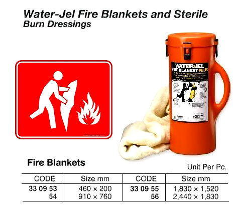 330953-330956 FIRE BLANKET WATER-JEL
