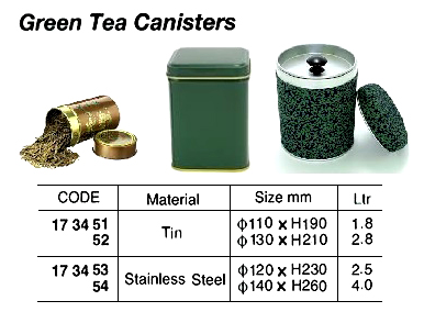 173451-173454 CANISTER GREEN TEA