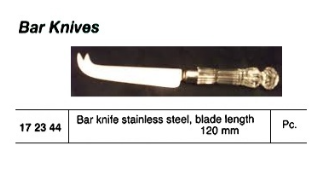 172344 BAR KNIFE STAINLESS STEEL, BLADE 120MM