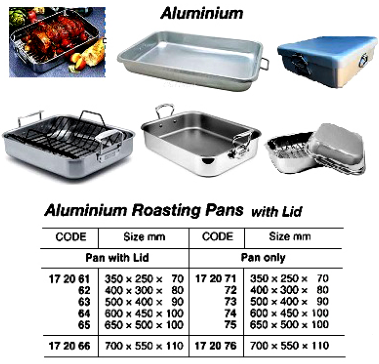 172071-172076 ROASTING PAN ONLY ALUMINIUM