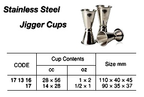 171316-171317 JIGGER CUP STAINLESS STEEL