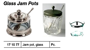 171077 JAM POT GLASS