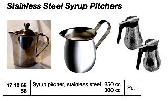 171055-171058 SYRUP PITCHER